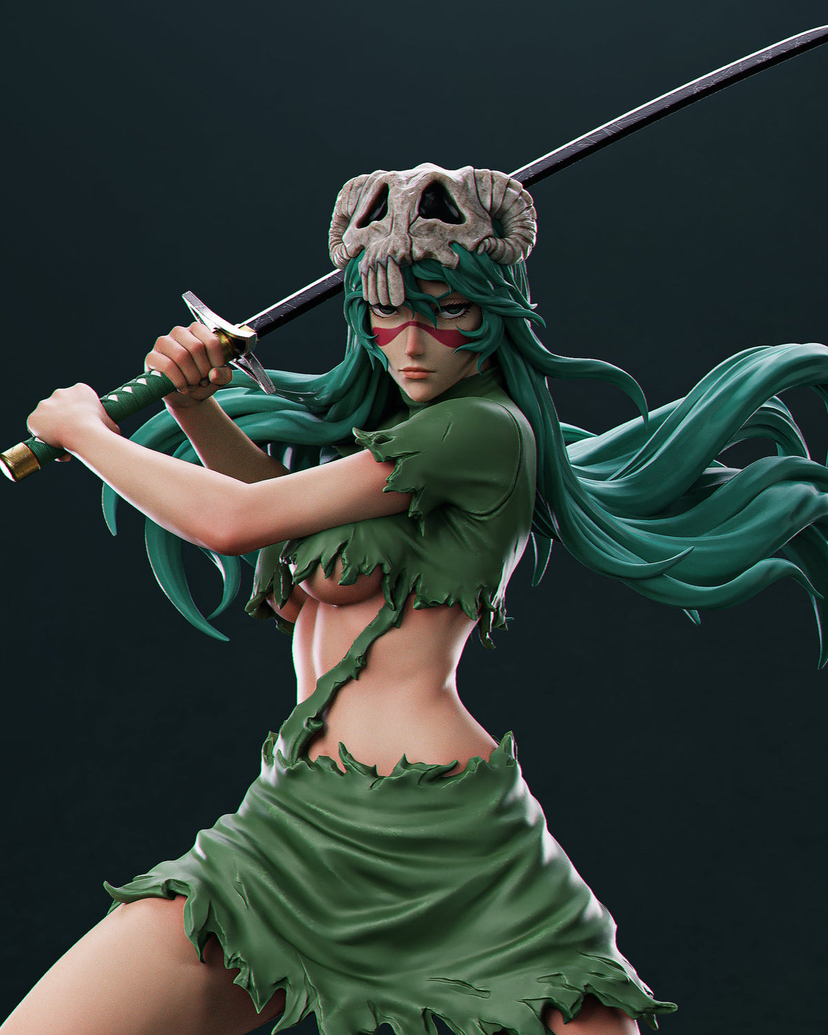 Nelliel NSFW 3D Printed Statue – Mature Anime Swordswoman Resin Collectible, Made to Order for Adult Collectors & Fans