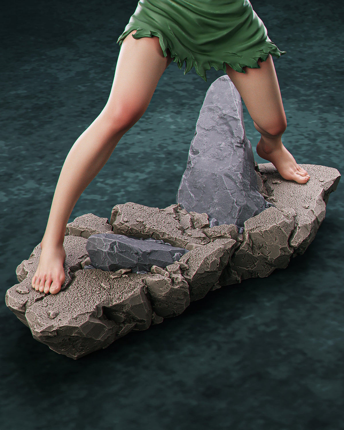 Nelliel NSFW 3D Printed Statue – Mature Anime Swordswoman Resin Collectible, Made to Order for Adult Collectors & Fans