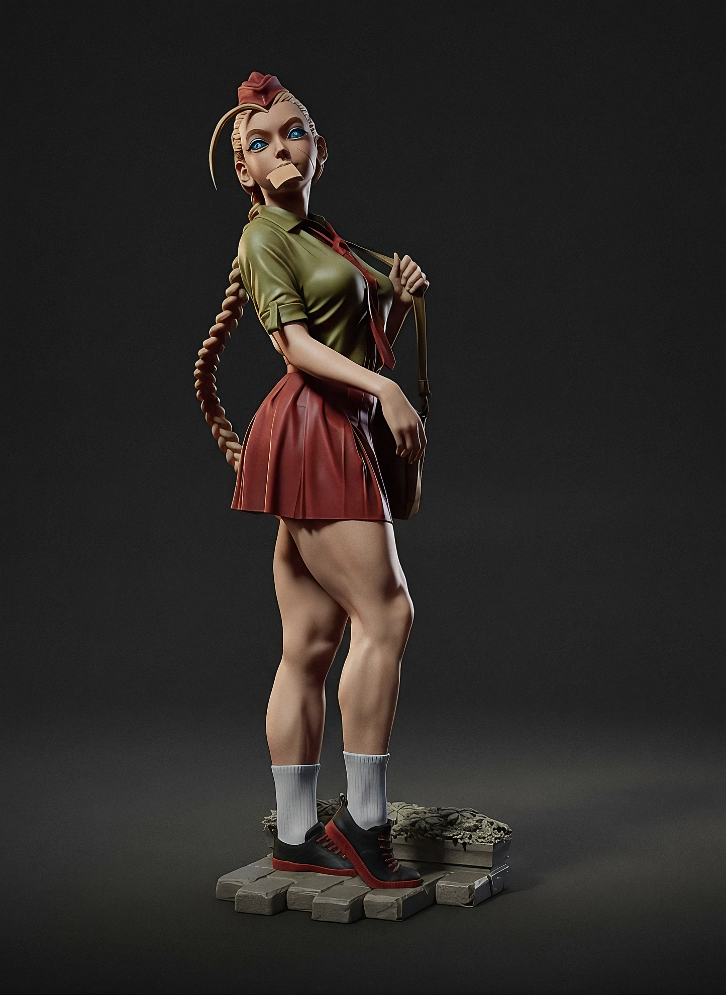 High-Detail Cammy Collectible Statue | 3D Printed Street Fighter Figure for Fans | Painted or DIY Unpainted Kit