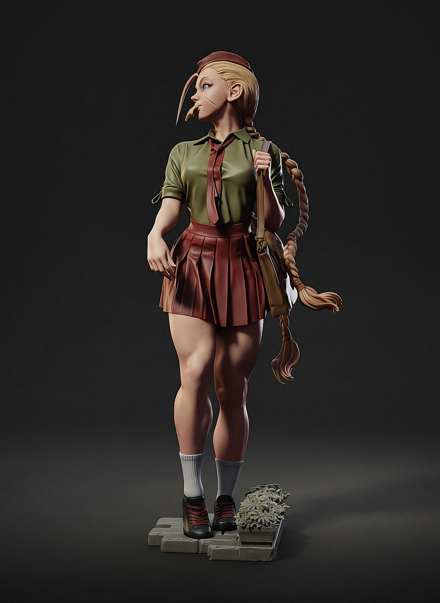 High-Detail Cammy Collectible Statue | 3D Printed Street Fighter Figure for Fans | Painted or DIY Unpainted Kit