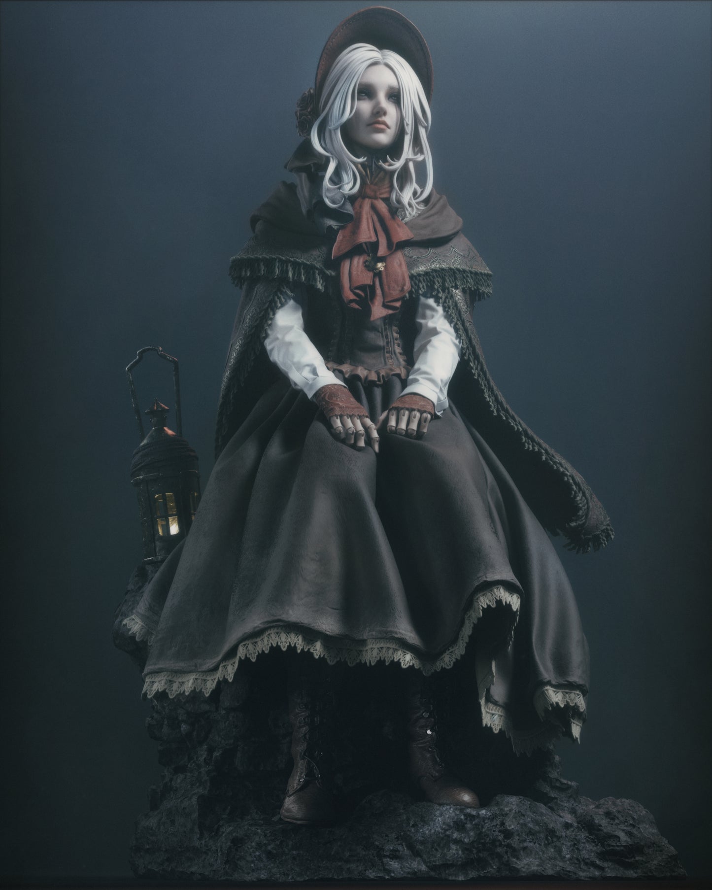 Hand-Painted Plain Doll Statue – Bloodborne 3D Printed Collectible Figure, Gothic Display Piece for Adults