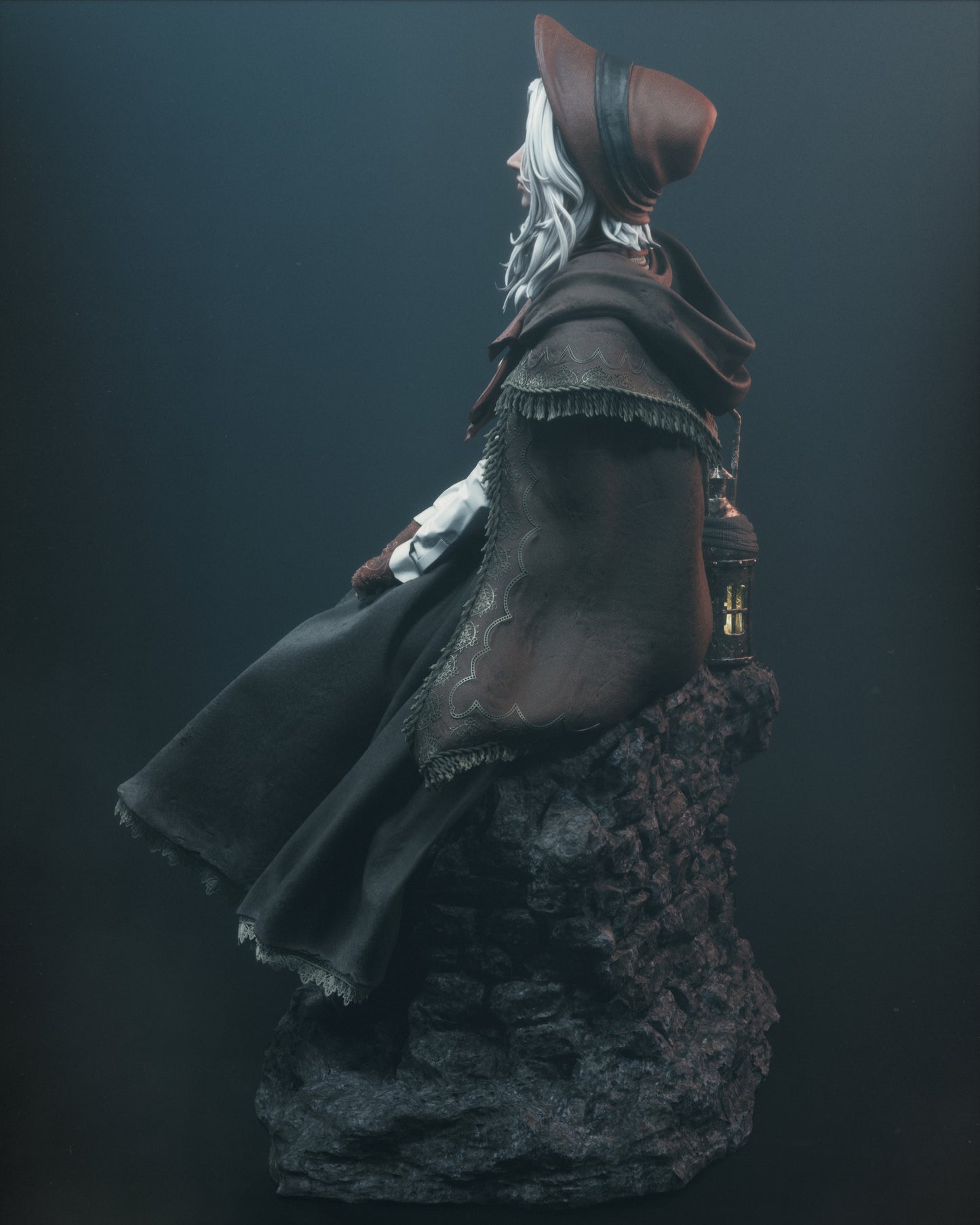 Hand-Painted Plain Doll Statue – Bloodborne 3D Printed Collectible Figure, Gothic Display Piece for Adults