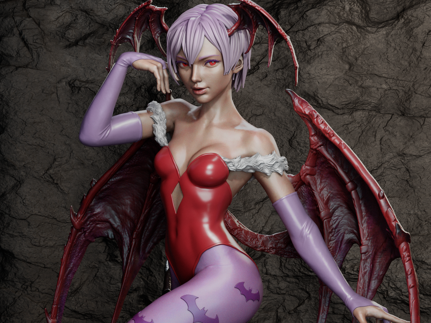 Embrace the Night: Lilith Darkstalkers 3D Printed Resin Collectible Statue – Premium Detail & Quality