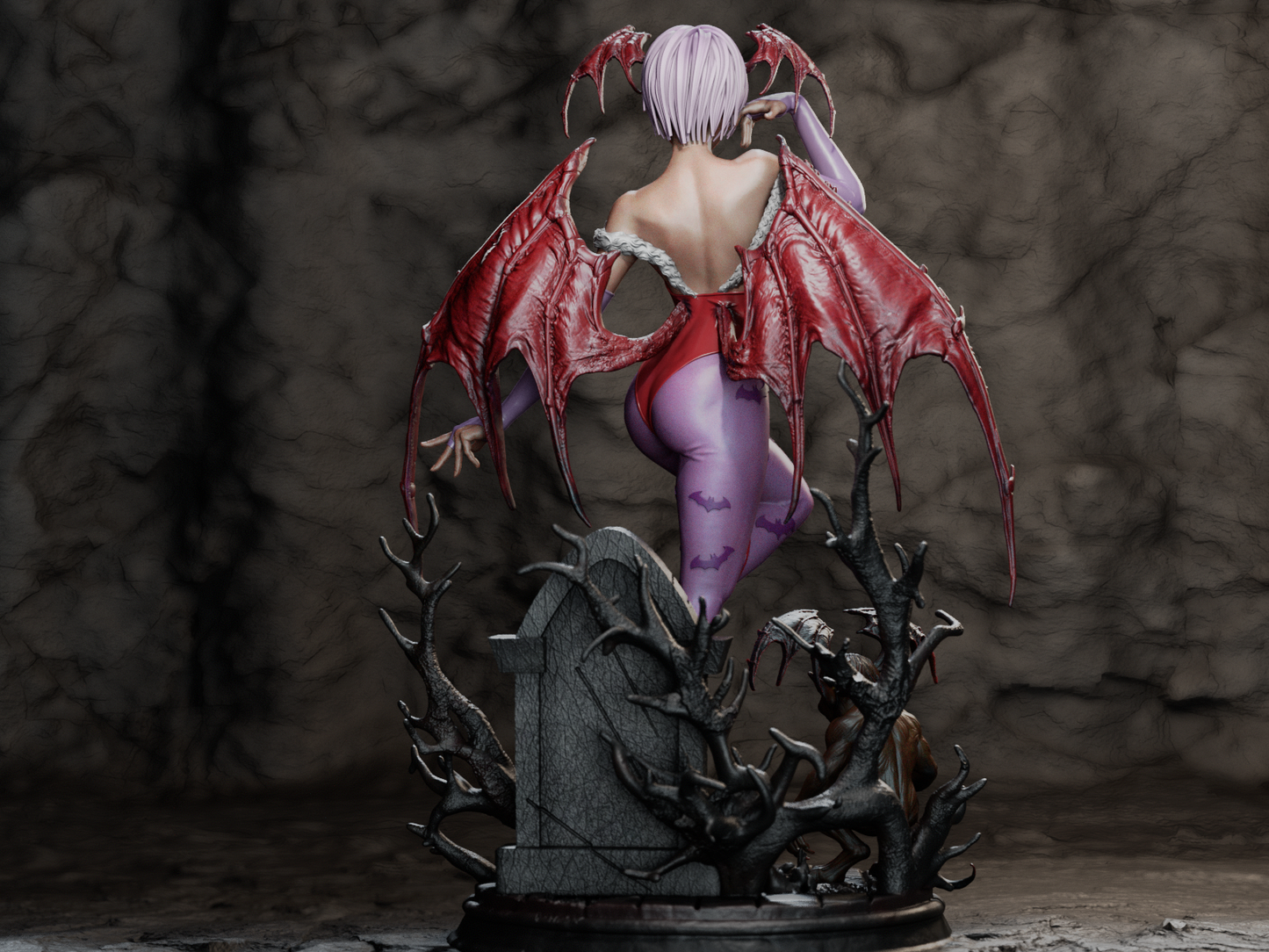 Embrace the Night: Lilith Darkstalkers 3D Printed Resin Collectible Statue – Premium Detail & Quality