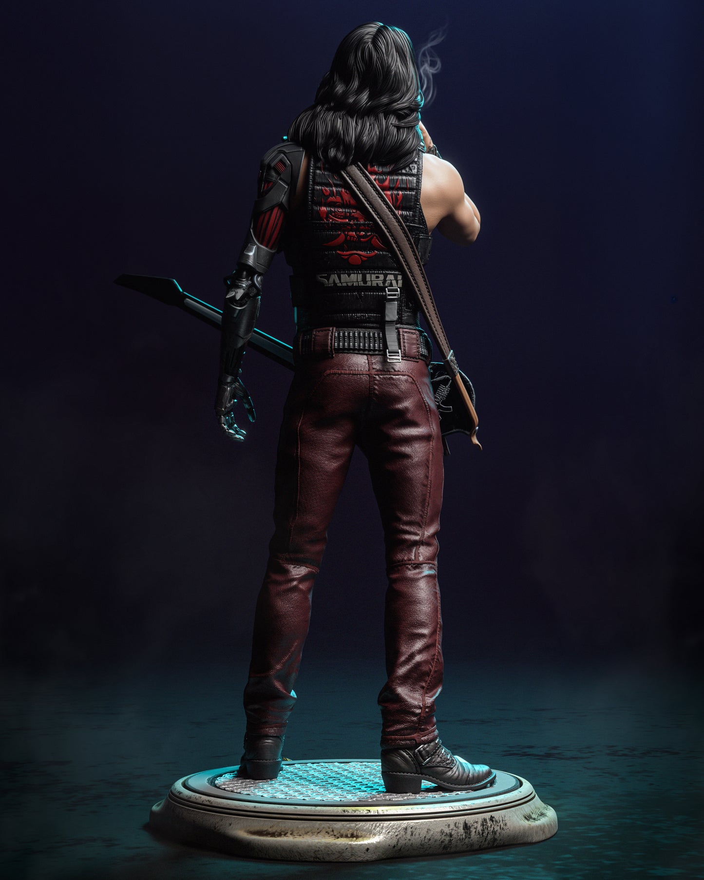 Johnny Silverhand Collectible 3D Resin Statue: Authentic Cyberpunk 2077 Figure for Ultimate Fans & Collectors