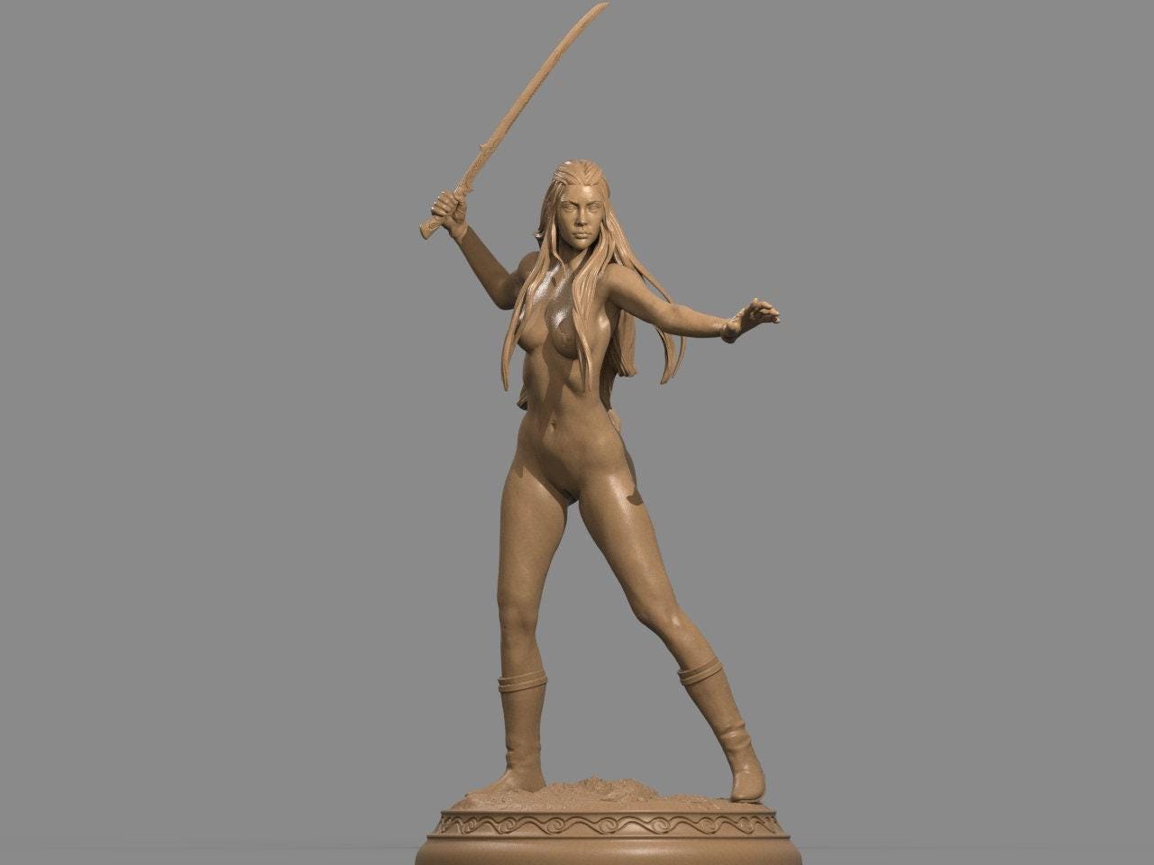 Arwen 3D Print Statue: Exquisite NSFW Lord of the Rings Collectible – Premium Elf Princess Figure