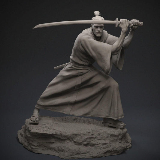 Samurai Jack 3D Printed Statue - Uniquely Detailed & Lifelike - A Must-Have for Collectors and Fans of the Iconic Series