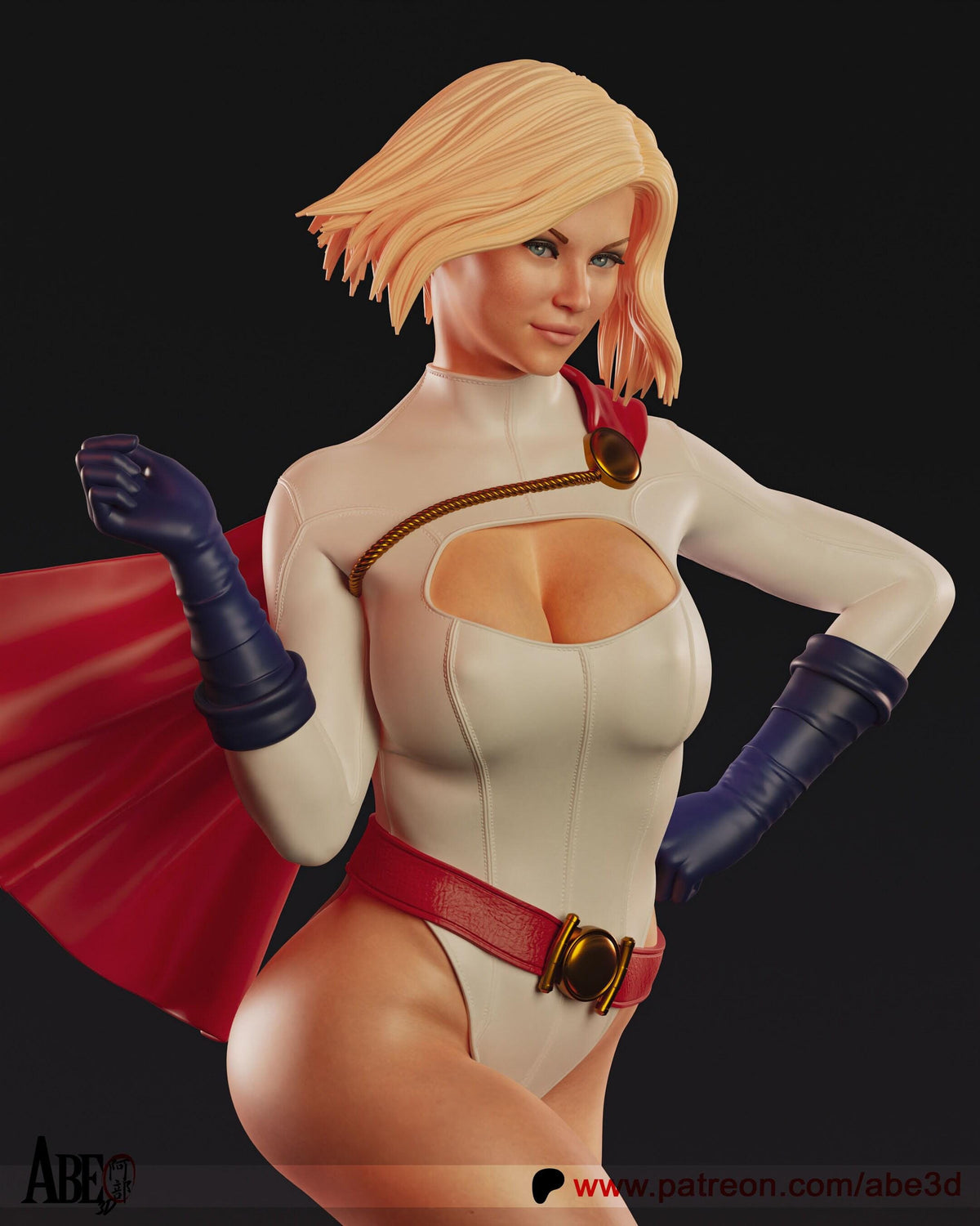 Supergirl DC Comics NSFW 3D Printed Statue – Mature Fan Art Resin Collectible, Made to Order for Adult Collectors & Fans