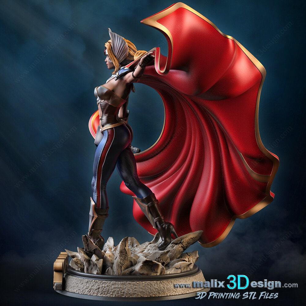 Lady Thor Love and Thunder 3D Printed Collectible Statue: Epic Marvel MCU Figure!