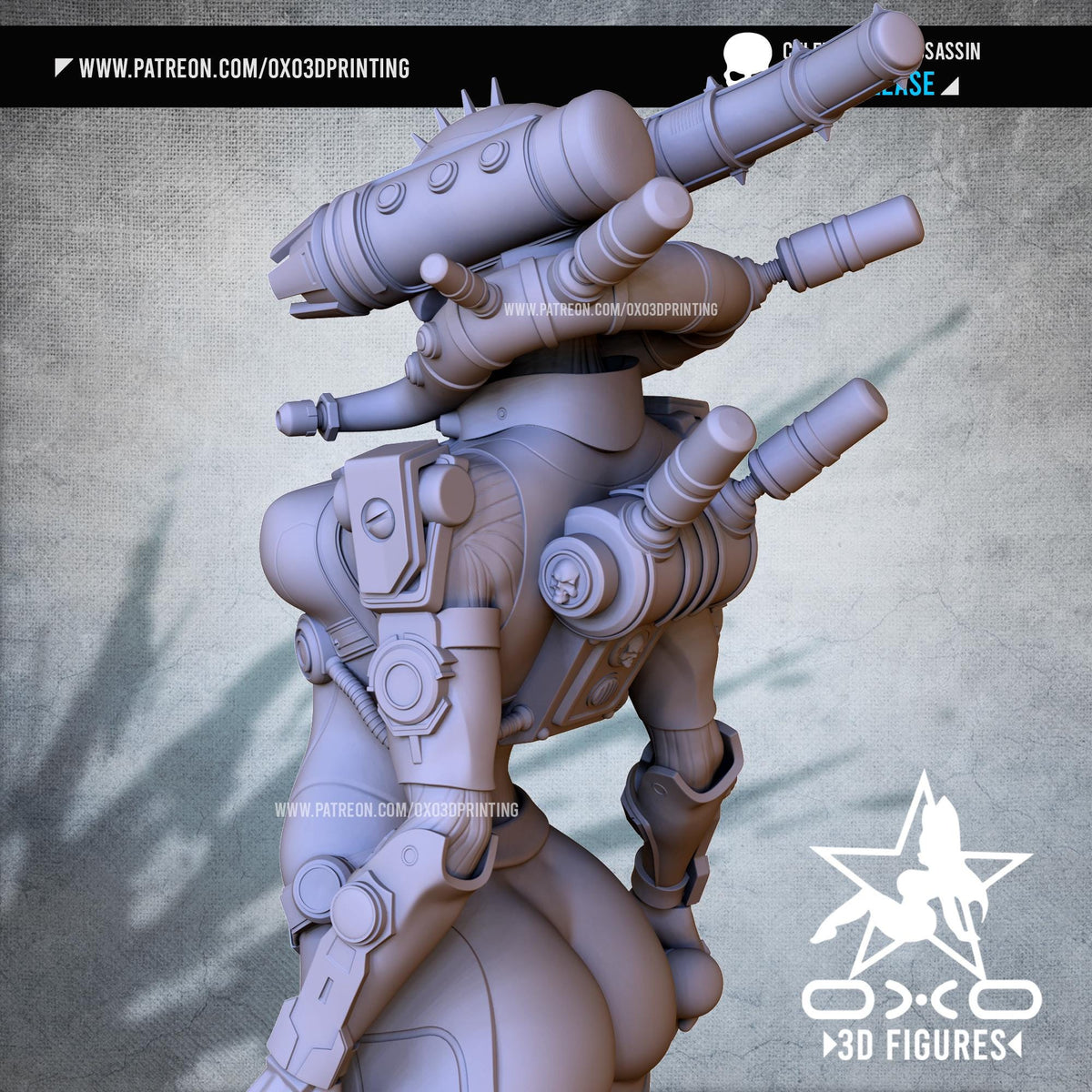Temple Priest NSFW 3D Printed Statue – Mature Cybernetic Priest Resin Collectible, Made to Order for Adult Collectors
