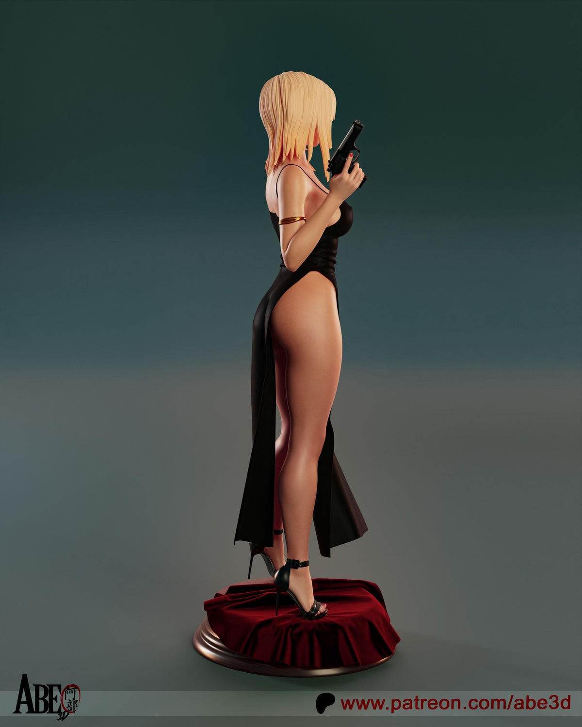 Aya Brea NSFW 3D Printed Statue – Mature Parasite Eve Investigator Resin Collectible, Made to Order for Adult Collectors