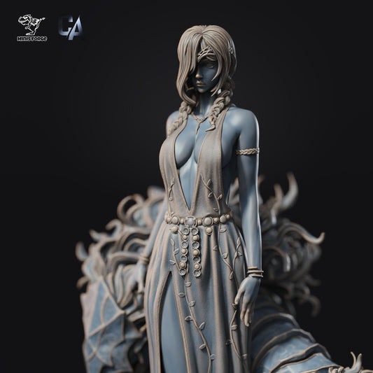 Stunning Marika 3D Printed Statue: Elden Ring Fan Art Collectible - Highly Detailed Queen Marika Figure for Gamers