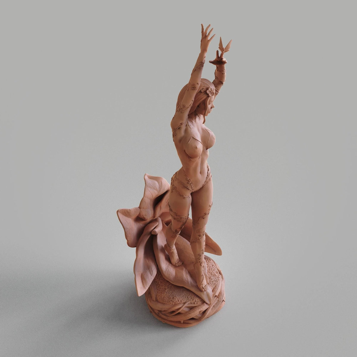Poison Ivy DC NSFW 3D Printed Statue – Mature Botanical Villain Resin Collectible, Made to Order for Adult Collectors