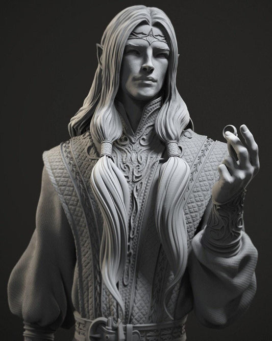 Epic Sauron 3D Printed Collectible Statue | Hand-Painted Lord of the Rings Dark Lord Figure (Fan Art)