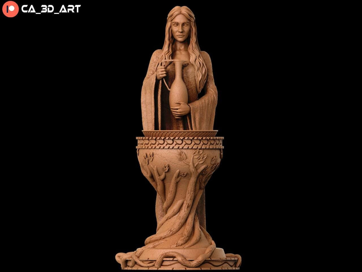 Galadriel Middle-Earth NSFW 3D Printed Statue – Mature Elven Queen Resin Collectible, Made to Order for Adult Collectors