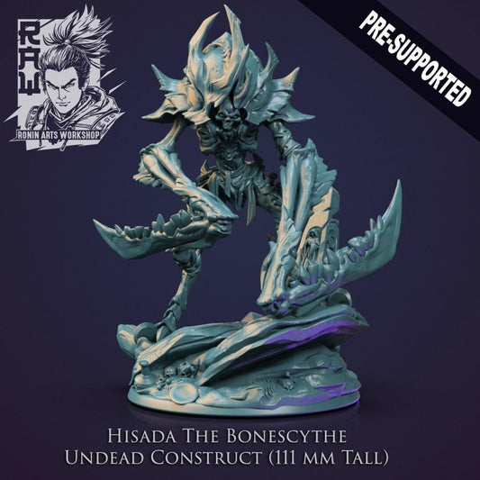 Hisada The Bonescythe - Undead Construct Monster | Detailed 3D Printed D&D Miniature