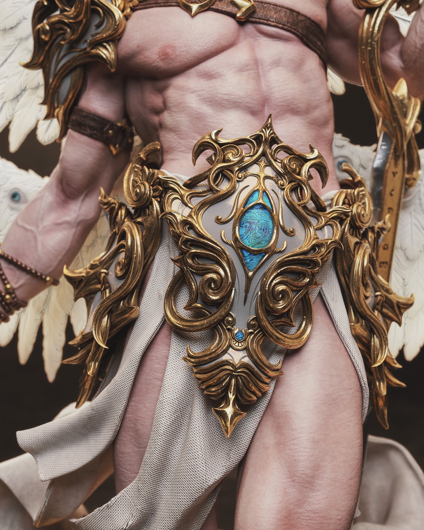 Highly-Detailed Cherubin Statue | Premium 3D Printed Resin Collectible for Fantasy & Angelic Art Lovers