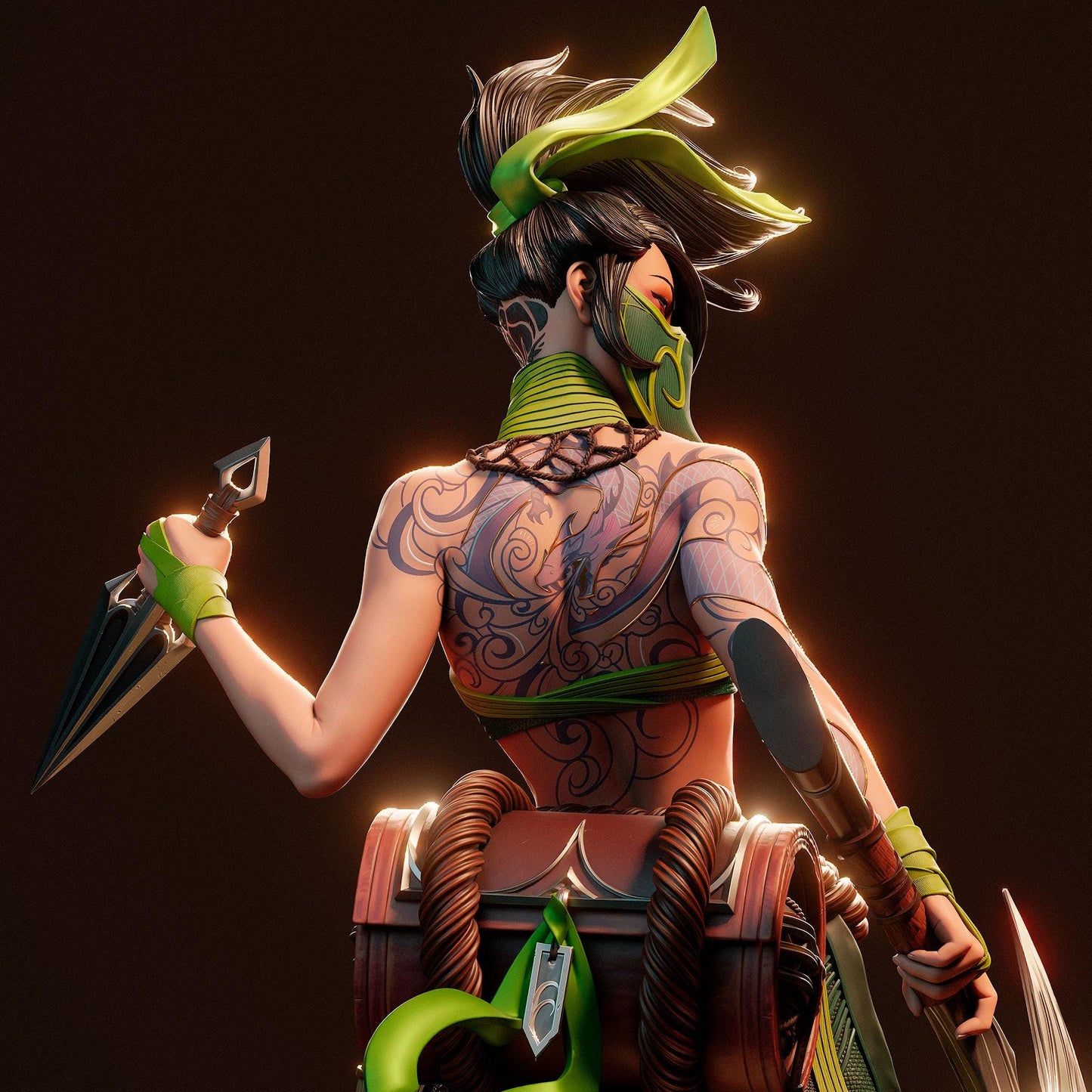 Unleash the Shadow: Akali League of Legends Collectible Statue – Dynamic LoL Figure for Elite Collectors & Fans