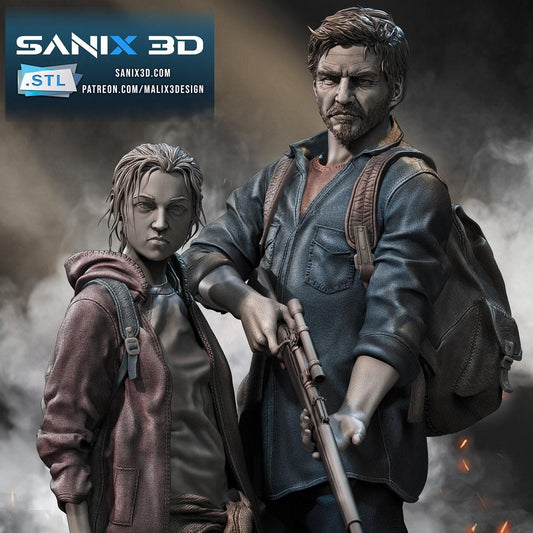 Epic Joel & Ellie Collectible Statue: The Last of Us Premium Resin Figure – A Must-Have Gaming Art Piece