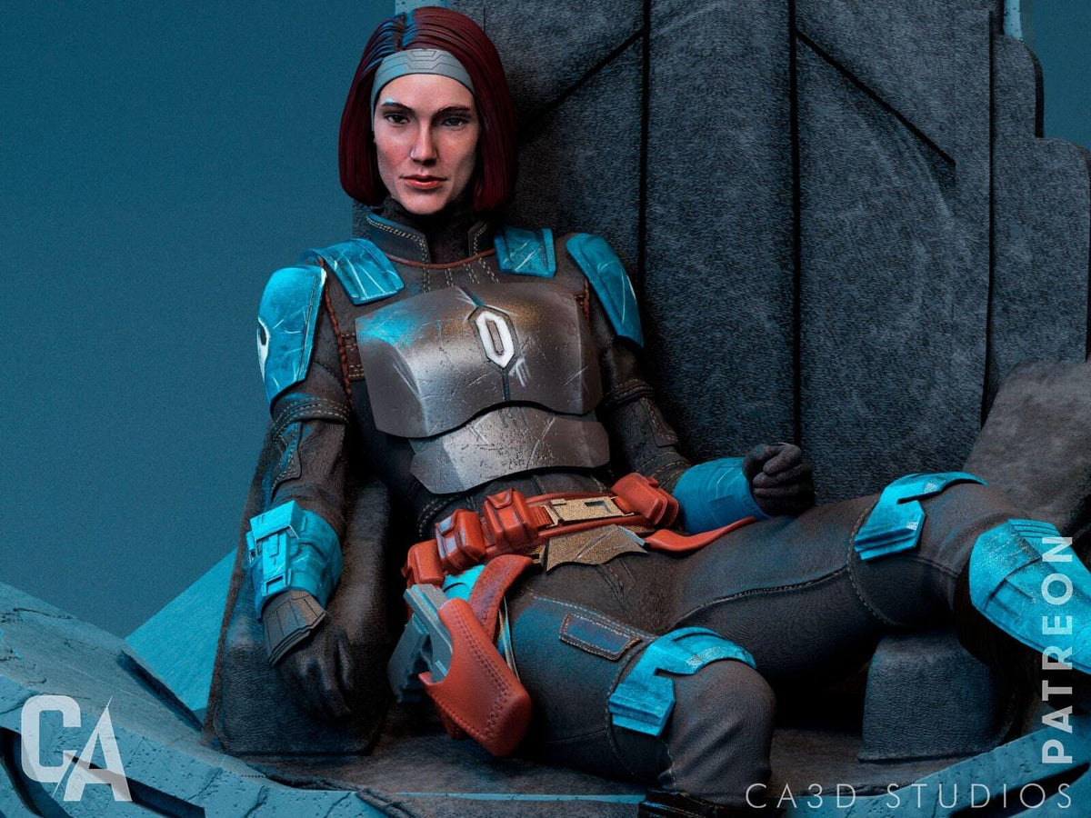 Kryze of Mandalore NSFW 3D Printed Statue – Mature Sci-Fi Resin Collectible, Made to Order for Adult Collectors & Fans