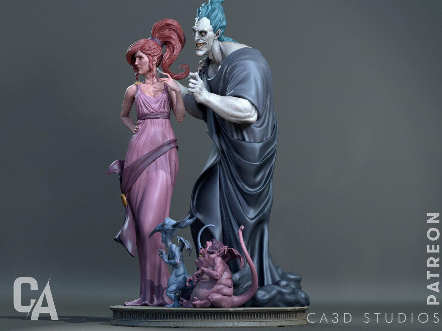 Heroic Zagreus Hades Video Game 3D Printed Statue: Unofficial Roguelike Collectible Fan Art Figure