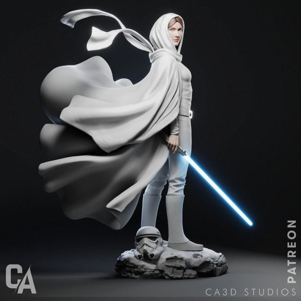 Leia Organa Star Wars NSFW 3D Printed Statue – Mature Sci-Fi Collectible, Made to Order for Adult Collectors & Fans