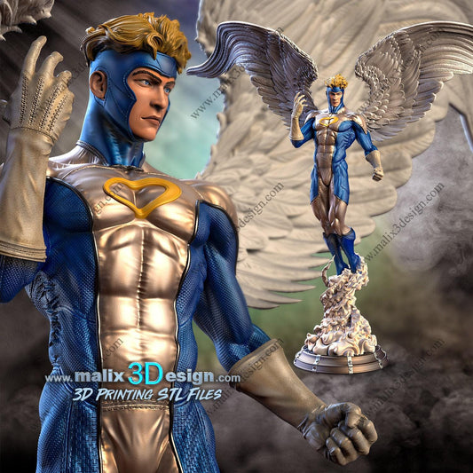 Angel 3d Printed Resin Statue Collectible Figure Miniature Scale 1:10 painted UNASSEMBLED