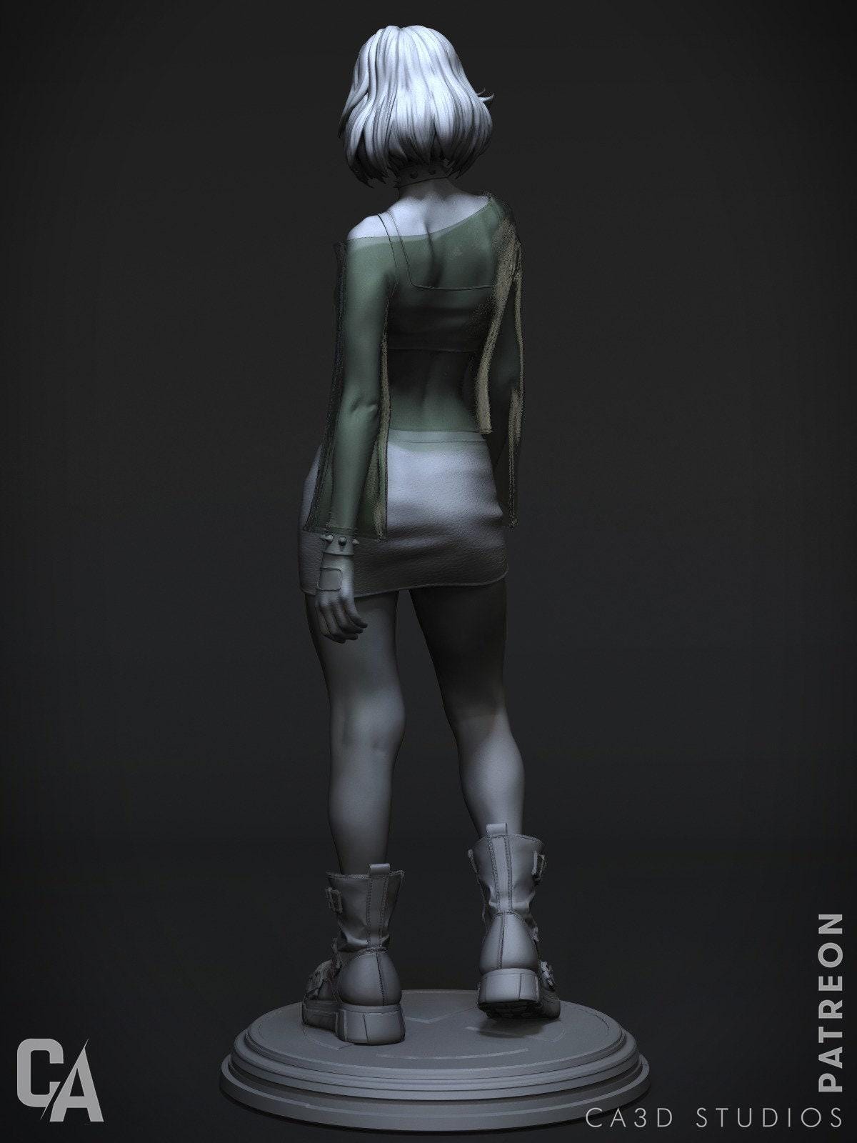 Rogue X-Men 3D Print Collectible Statue: Iconic Mutant Figure with Optional NSFW Variant!