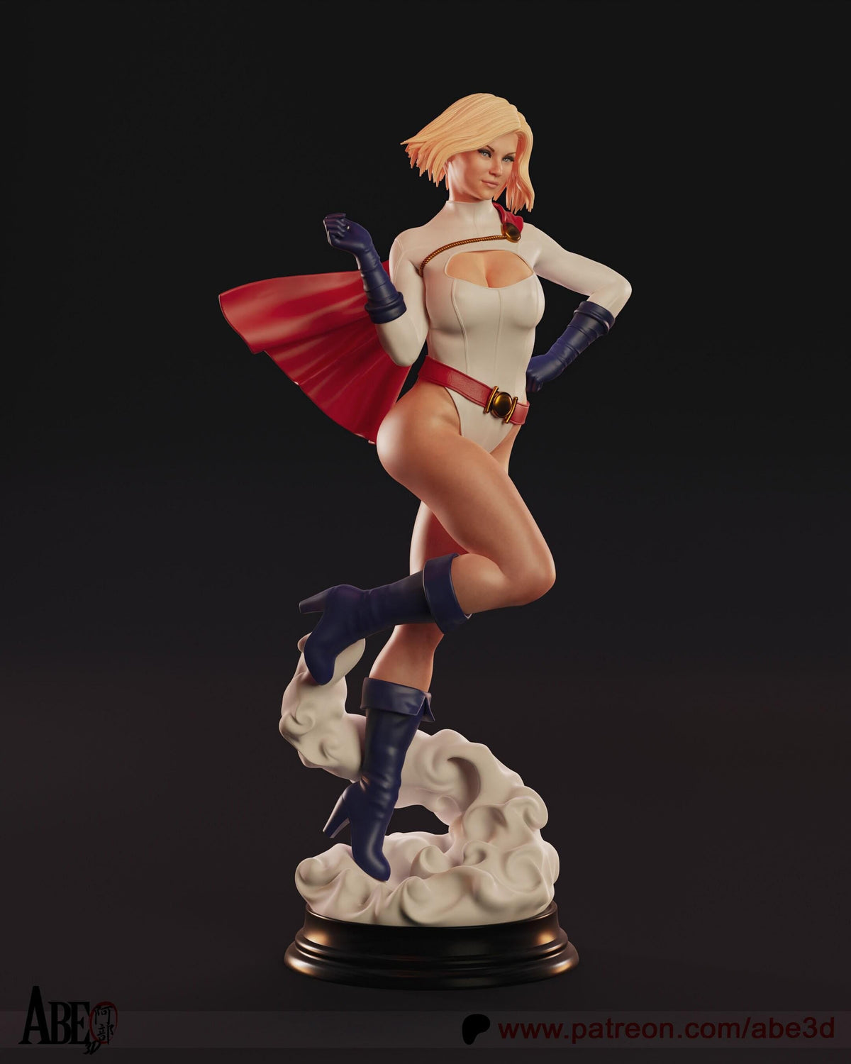 Supergirl DC Comics NSFW 3D Printed Statue – Mature Fan Art Resin Collectible, Made to Order for Adult Collectors & Fans