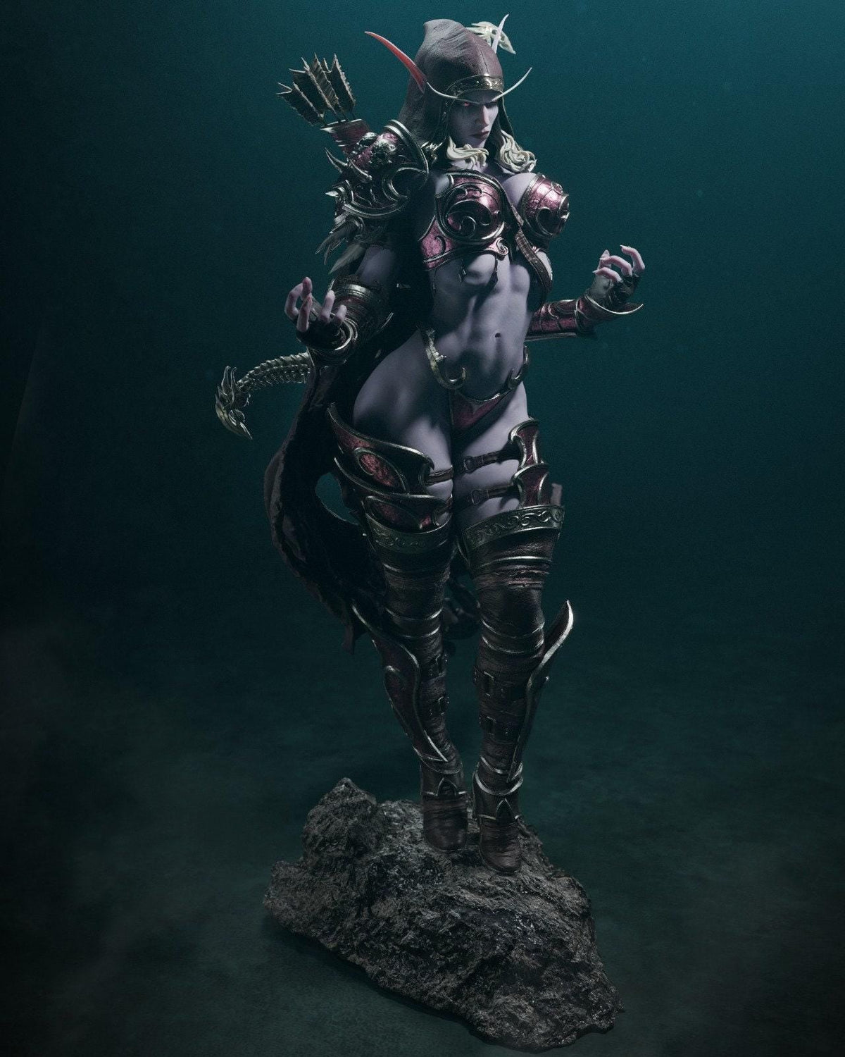 Sylvanas Windrunner NSFW 3D Printed Statue – Mature Banshee Queen Resin Collectible, Made to Order for Adult Collectors