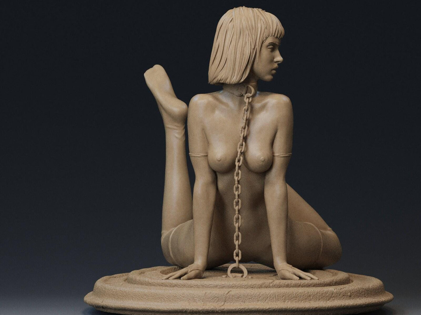 Luis Royo's 'Prohibited' Art 3D Print - Intricate & Stunning - Essential Collectible for Fantasy Art Enthusiasts, SFW, NSFW