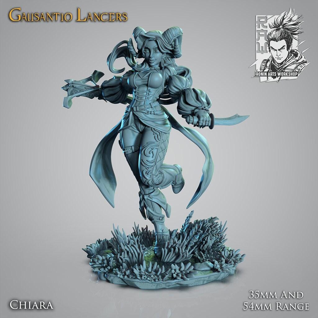Lancers 3d printed statue Collectible Miniature figure gift idea nsfw pin up unpainted 35 mm scale