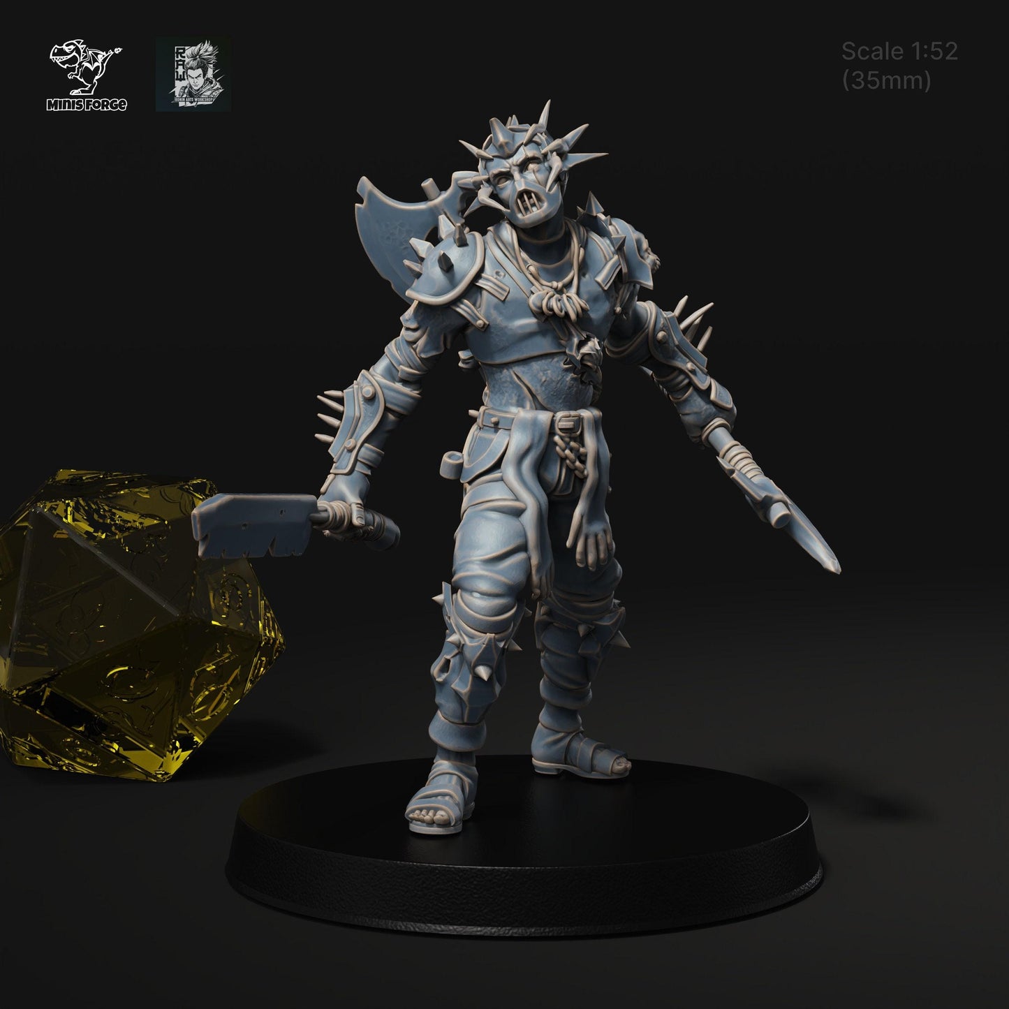 Stone Crow Bandits Warband: Command the Shadows with 3D-Printed Miniatures in 35mm Scale for DnD, Pathfinder, and Collectible Miniatures