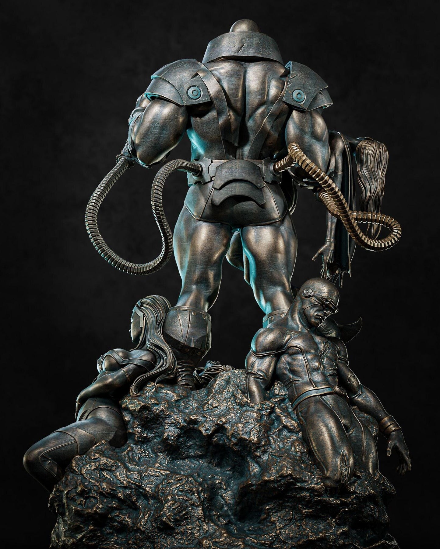 Diorama of Earth Apocalypse 3d Print Fanart Collectible Statue in scale 1/12