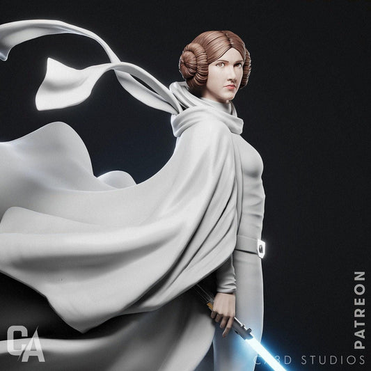 Leia Organa 3D Print NSFW - Detailed & Lifelike - Must-Have Collectible for Space Wars Fans, SFW, NSFW