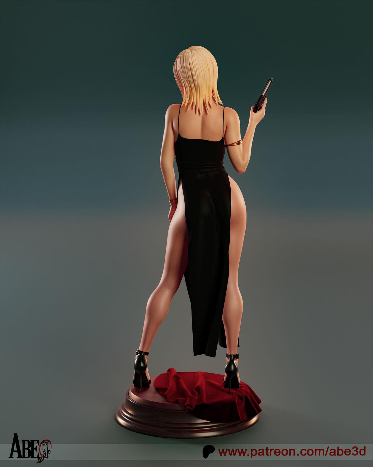 Aya Brea NSFW 3D Printed Statue – Mature Parasite Eve Investigator Resin Collectible, Made to Order for Adult Collectors