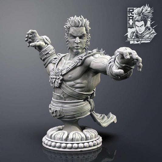 Dewan the Monk 10 cm Collectible Miniature, Tabletop miniatures, Collectible figurines, Pathfinder, Dnd, dungeons and dragons