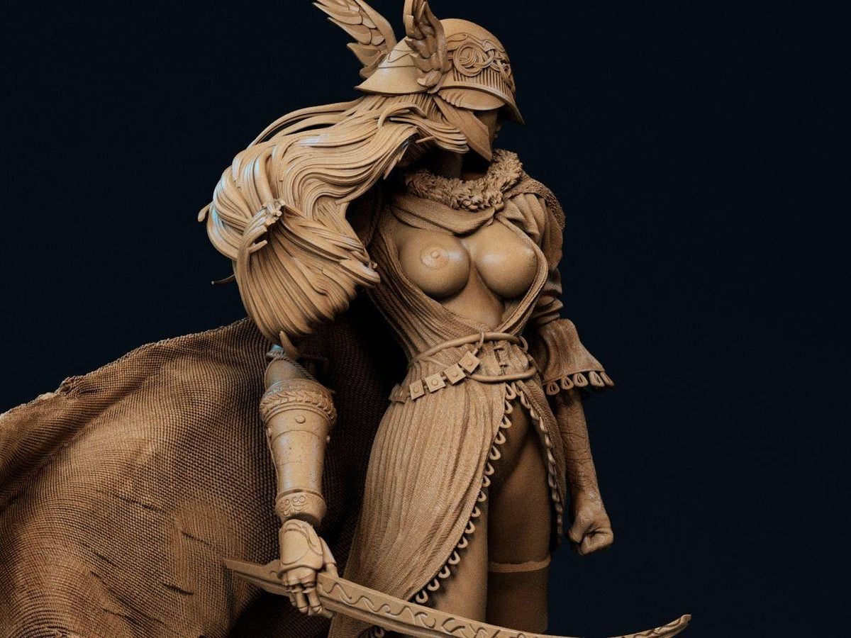 Malenia NSFW 3D Printed Statue – Mature Elden Ring Boss Resin Collectible, Made to Order for Adult Collectors & Fans