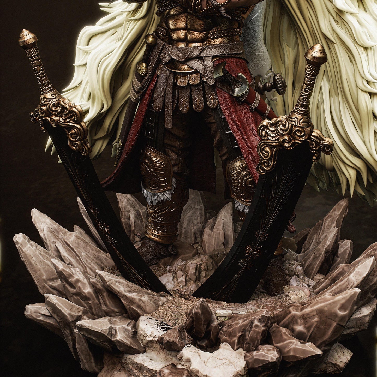 Starscourge Radahn Hand-Painted 3D Resin Statue - Elden Ring Collectible Figure, Ready-to-Display Demigod Boss
