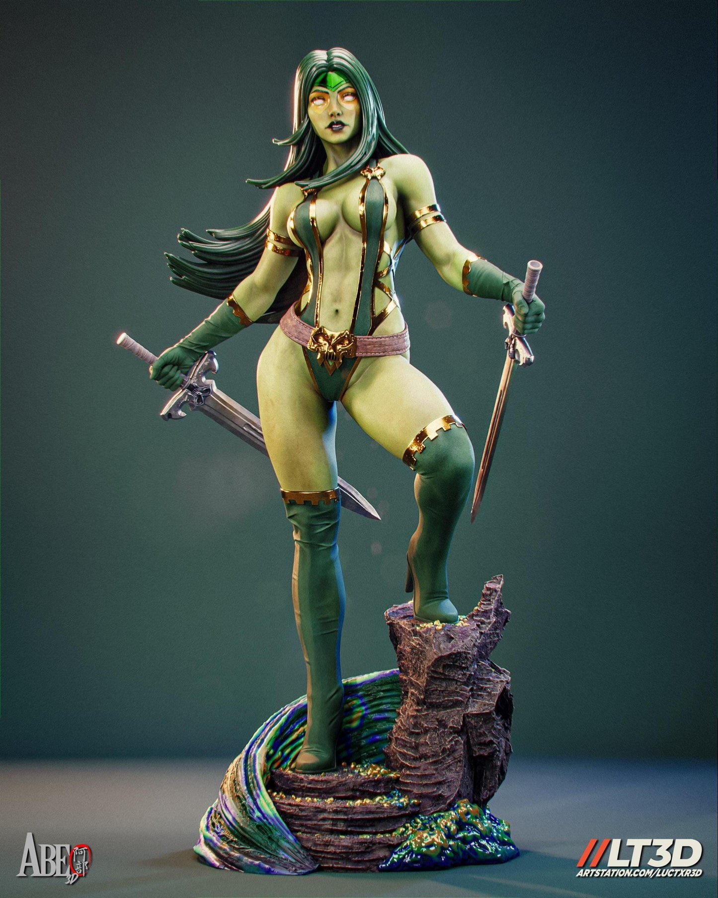 Guardians of the Galaxy Gamora Figure: Detailed Marvel Collectible Statue - Painted or Unpainted Resin