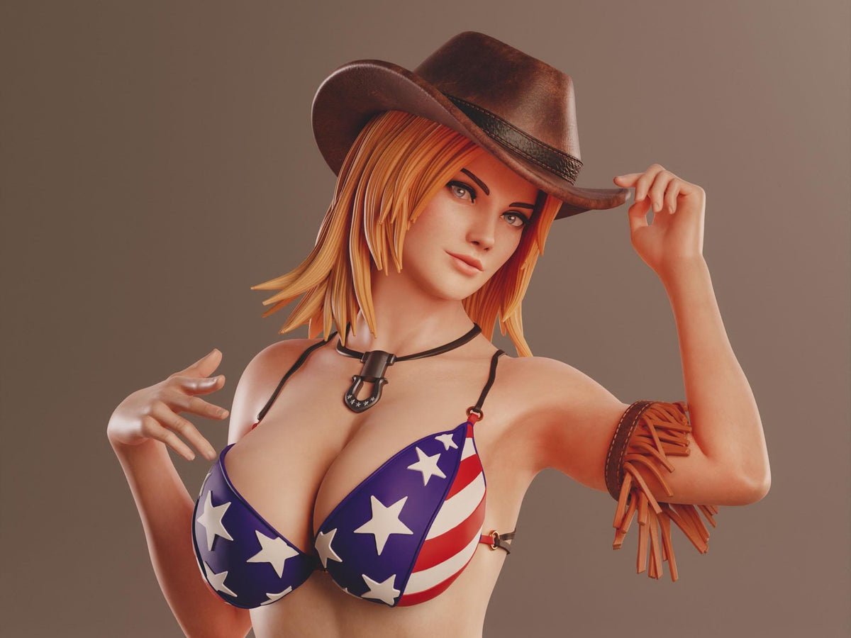 Tina Armstrong NSFW 3D Printed Statue – Mature Wrestling Fighter Resin Collectible, Made to Order for Adult Collectors