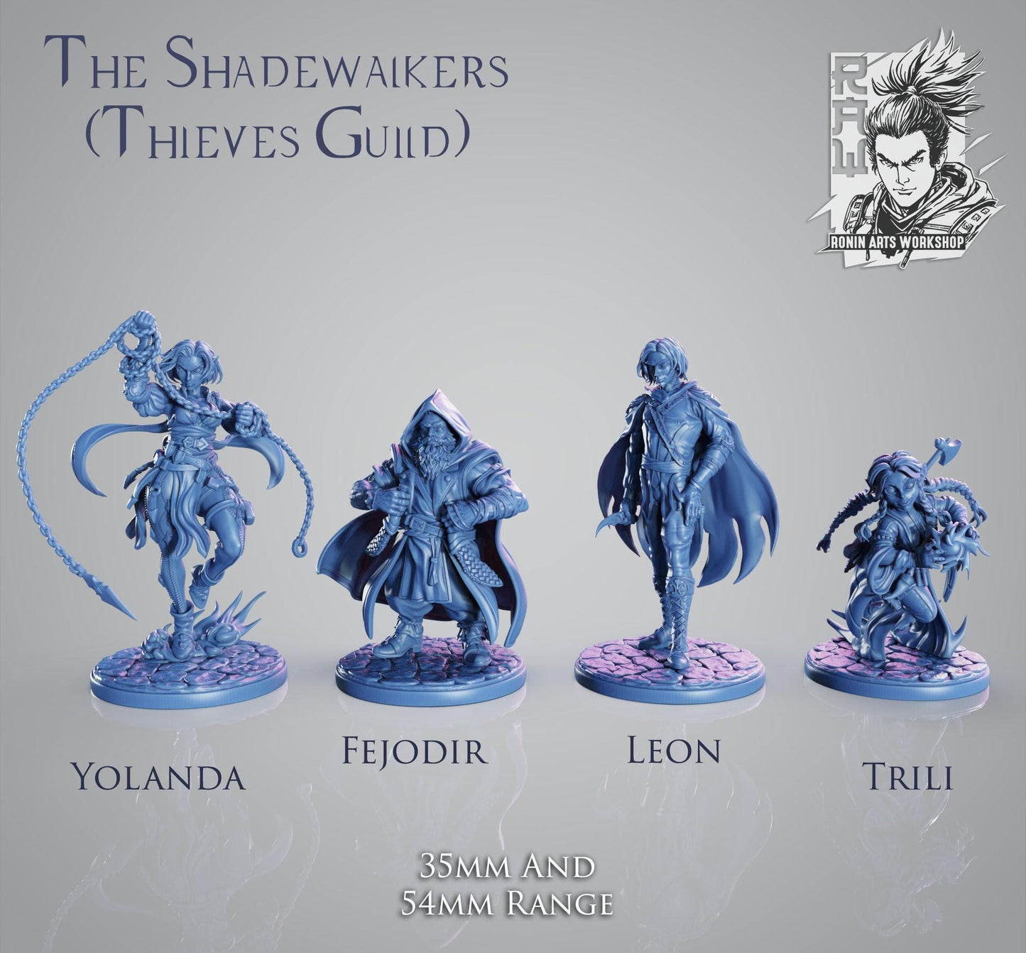 Thieves Guild 3d printed statue Collectible Miniature figure gift idea nsfw pin up unpainted 35 mm scale