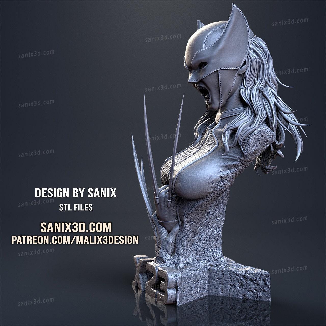 x23 3d print Collectible Miniature statue figure gift idea for man woman painter scale 1\8