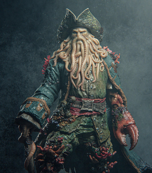 Immerse Yourself: High-Detail Davy Jones Collectible 3D Printed Statue from Pirates of the Caribbean