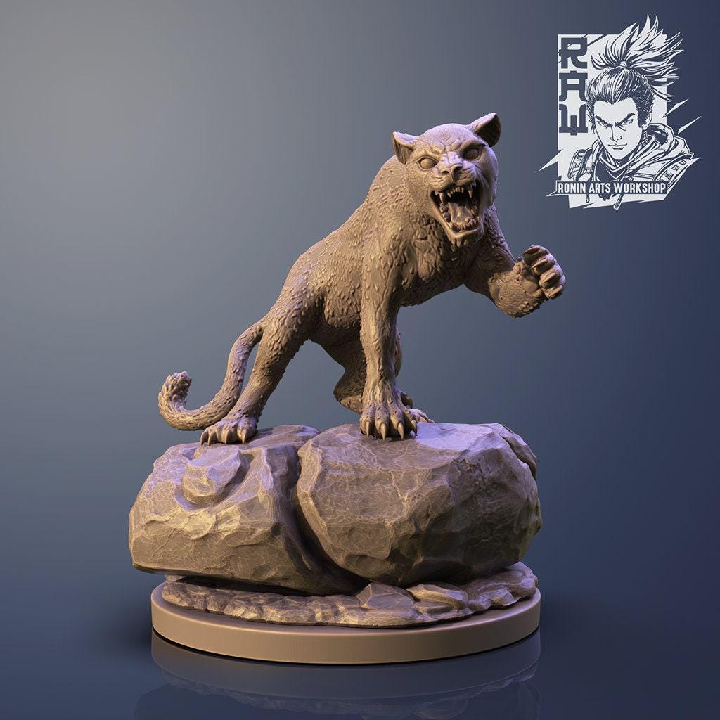 Lions Collectible Miniature, 35 mm, Feline Fury, Tabletop miniatures, Collectible figurines, Pathfinder, dungeons and dragons