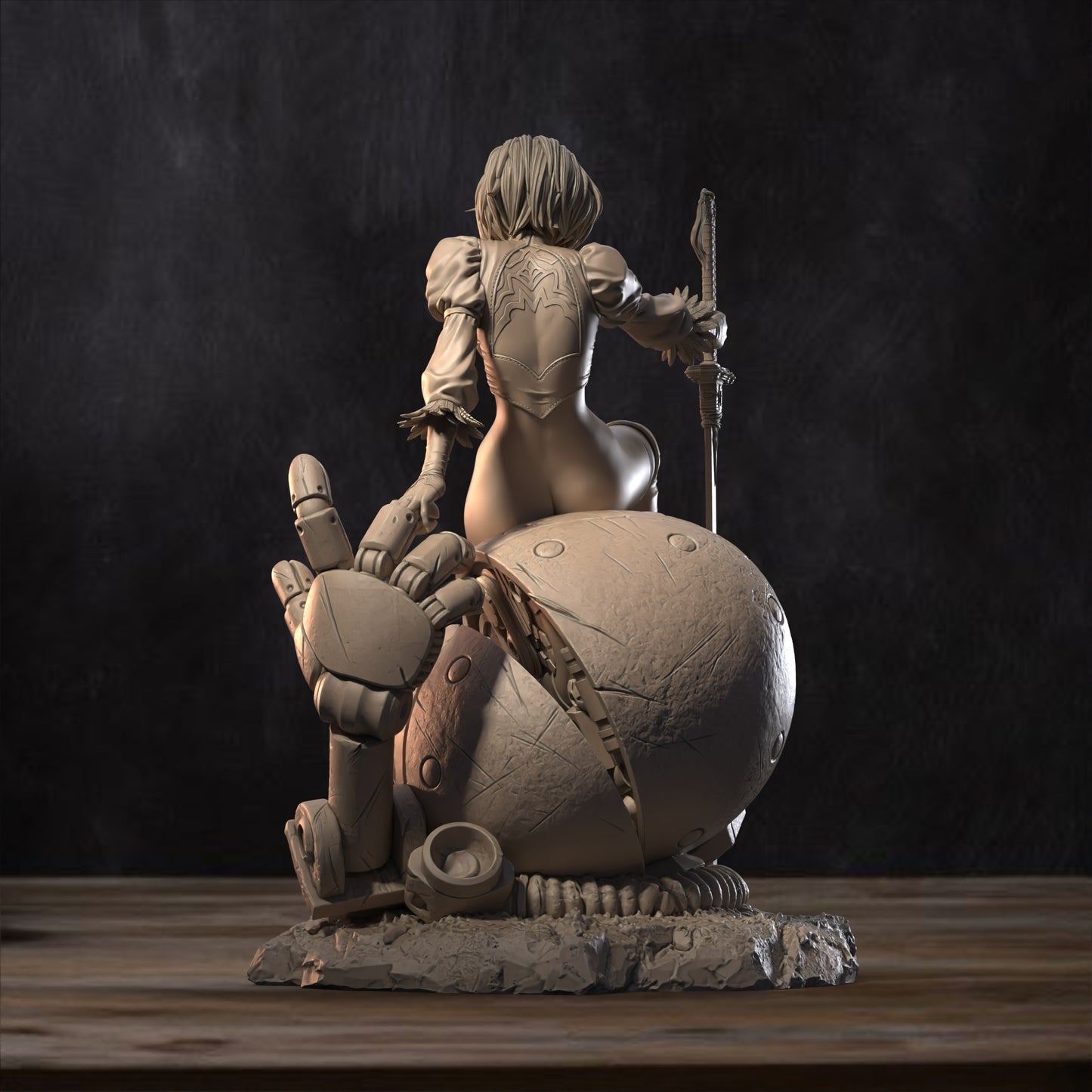 Immerse in Nier Automata: 2B Collectible Statue - Hand Painted or Unpainted Resin Kit with Optional NSFW