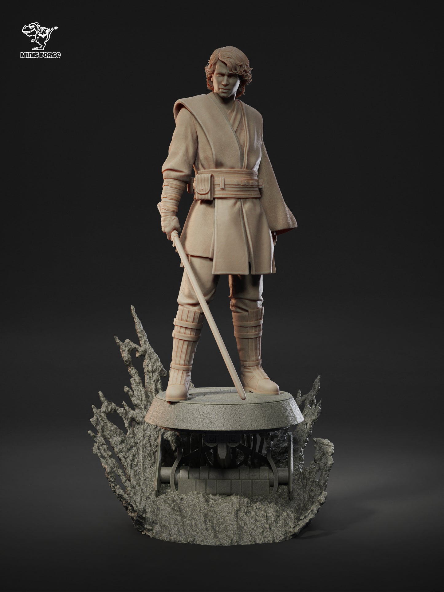 Anakin Skywalker - High-Detail 3D Printed Collectible Statue | Hand-Painted or Unpainted DIY Model Kit for Collectors