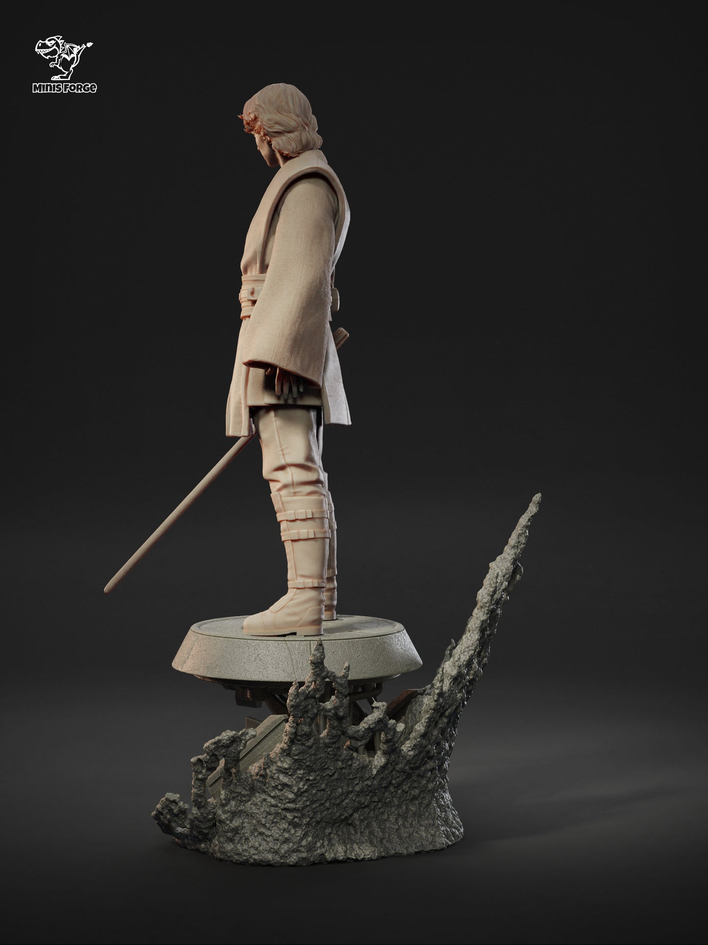 Anakin Skywalker - High-Detail 3D Printed Collectible Statue | Hand-Painted or Unpainted DIY Model Kit for Collectors
