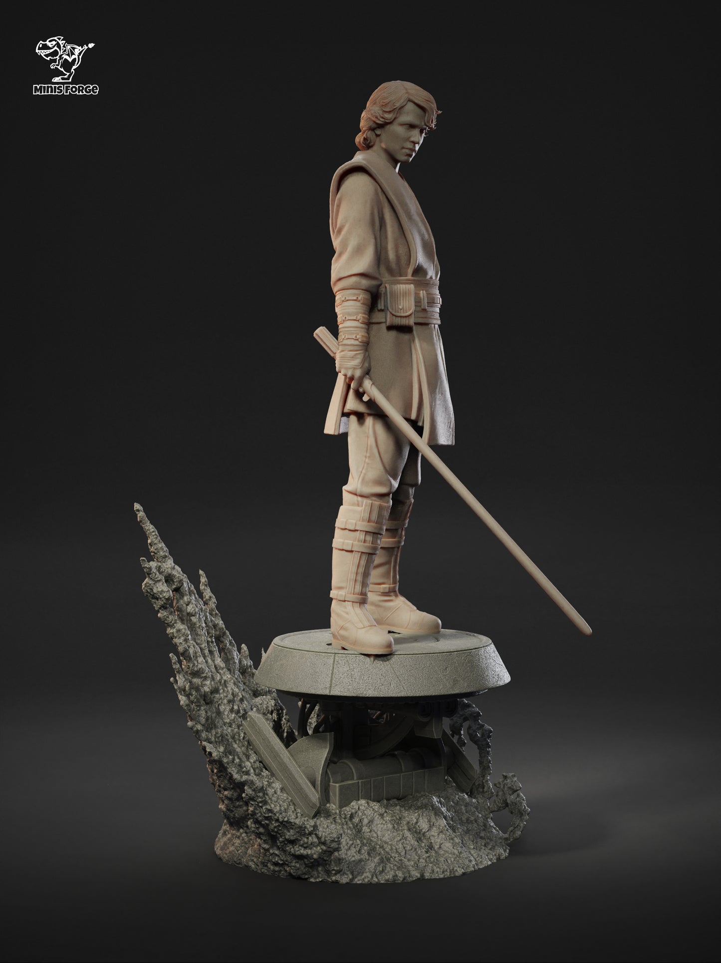 Anakin Skywalker - High-Detail 3D Printed Collectible Statue | Hand-Painted or Unpainted DIY Model Kit for Collectors