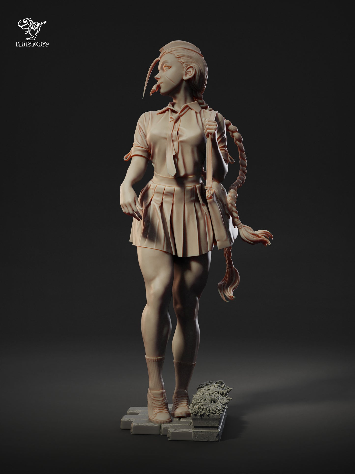 High-Detail Cammy Collectible Statue | 3D Printed Street Fighter Figure for Fans | Painted or DIY Unpainted Kit